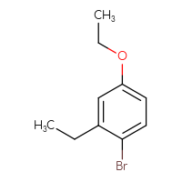 Chemical structure of 1-bromo-4-ethoxy-2-ethylbenzene - CSSB00015247621