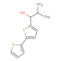 Chemical structure of 1-{[2,2'-bithiophen]-5-yl}-2-methylpropan-1-ol - CSSB02136437755