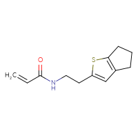 Chemical structure of N-(2-{4H,5H,6H-cyclopenta[b]thiophen-2-yl}ethyl)prop-2-enamide - CSSB21332078058