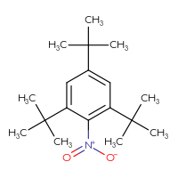 Chemical structure of 1,3,5-tri-tert-butyl-2-nitrobenzene - CSSB00000068352