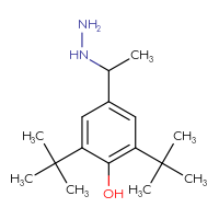 Chemical structure of 2,6-di-tert-butyl-4-(1-hydrazinylethyl)phenol - CSSB00020650046
