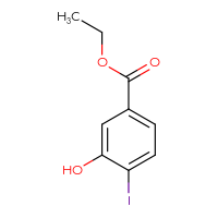 Chemical structure of ethyl 3-hydroxy-4-iodobenzoate - CSSB00012350803