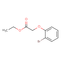 Chemical structure of ethyl 2-(2-bromophenoxy)acetate - CSSB00000174061