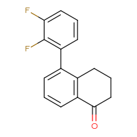 Chemical structure of 5-(2,3-difluorophenyl)-1,2,3,4-tetrahydronaphthalen-1-one - CSSB00159350709