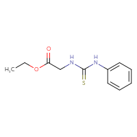 Chemical structure of ethyl 2-[(phenylcarbamothioyl)amino]acetate - CSSB00005794357