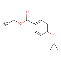 Chemical structure of ethyl 4-cyclopropoxybenzoate - CSSB00014140803