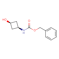 Chemical structure of benzyl N-[(1s,3s)-3-hydroxycyclobutyl]carbamate - CSSB00010742927