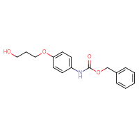 Chemical structure of benzyl N-[4-(3-hydroxypropoxy)phenyl]carbamate - CSSB03496563793