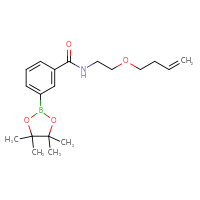 Chemical structure of N-[2-(but-3-en-1-yloxy)ethyl]-3-(4,4,5,5-tetramethyl-1,3,2-dioxaborolan-2-yl)benzamide - CSSB02229495083