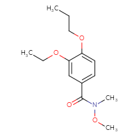 Chemical structure of 3-ethoxy-N-methoxy-N-methyl-4-propoxybenzamide - CSSB00103873356