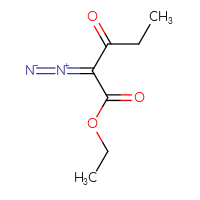 Chemical structure of ethyl 2-diazo-3-oxopentanoate - CSSB00011002427