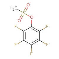 Chemical structure of 2,3,4,5,6-pentafluorophenyl methanesulfonate - CSSB00000041993