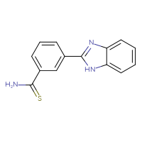 Chemical structure of 3-(1H-1,3-benzodiazol-2-yl)benzene-1-carbothioamide - CSSB00103158195