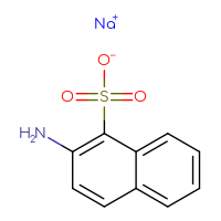 Chemical structure of sodium 2-aminonaphthalene-1-sulfonate - CSSB00000042945