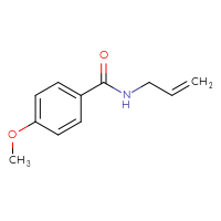Chemical structure of 4-methoxy-N-(prop-2-en-1-yl)benzamide - CSSB00000160297