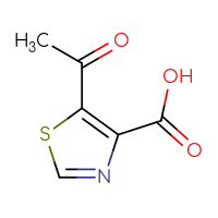 Chemical structure of 5-acetyl-1,3-thiazole-4-carboxylic acid - CSSB00000719859