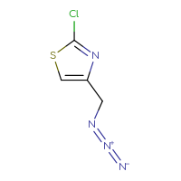 Chemical structure of 4-(azidomethyl)-2-chloro-1,3-thiazole - CSSB00014886118