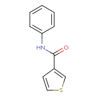 Chemical structure of N-phenylthiophene-3-carboxamide - CSSB00000193857