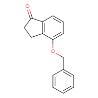 Chemical structure of 4-(benzyloxy)-2,3-dihydro-1H-inden-1-one - CSSB00000241668