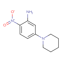 Chemical structure of 2-nitro-5-(piperidin-1-yl)aniline - CSSB00006003854