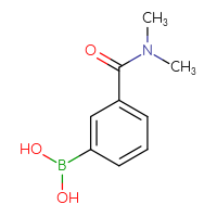 Chemical structure of [3-(dimethylcarbamoyl)phenyl]boronic acid - CSSB00000043399