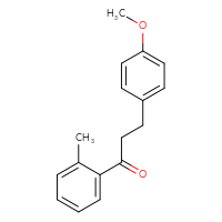 Chemical structure of 3-(4-methoxyphenyl)-1-(2-methylphenyl)propan-1-one - CSSB00003635707