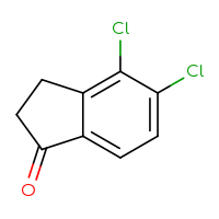 Chemical structure of 4,5-dichloro-2,3-dihydro-1H-inden-1-one - CSSB00000752015