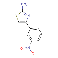 Chemical structure of 4-(3-nitrophenyl)-1,3-thiazol-2-amine - CSSB00000168891