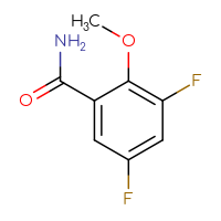 Chemical structure of 3,5-difluoro-2-methoxybenzamide - CSSB00000083696