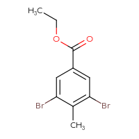 Chemical structure of ethyl 3,5-dibromo-4-methylbenzoate - CSSB00012348816