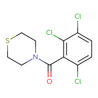 Chemical structure of 4-(2,3,6-trichlorobenzoyl)thiomorpholine - CSSB03560515285