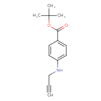 Chemical structure of tert-butyl 4-[(prop-2-yn-1-yl)amino]benzoate - CSSB00020636153