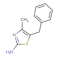 Chemical structure of 5-benzyl-4-methyl-1,3-thiazol-2-amine - CSSB00000746730