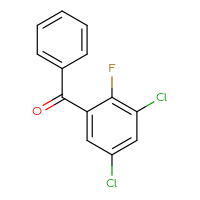 Chemical structure of (3,5-dichloro-2-fluorophenyl)(phenyl)methanone - CSSB06832708580
