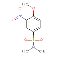 Chemical structure of 4-methoxy-N,N-dimethyl-3-nitrobenzene-1-sulfonamide - CSSB00000582772