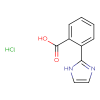 Chemical structure of 2-(1H-imidazol-2-yl)benzoic acid hydrochloride - CSSB00020588902