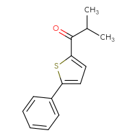 Chemical structure of 2-methyl-1-(5-phenylthiophen-2-yl)propan-1-one - CSSB00011265122