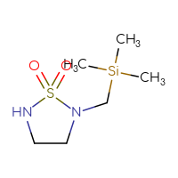 Chemical structure of 2-[(trimethylsilyl)methyl]-1λ⁶,2,5-thiadiazolidine-1,1-dione - CSMB02126392421