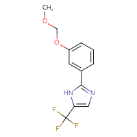 Chemical structure of 2-[3-(methoxymethoxy)phenyl]-5-(trifluoromethyl)-1H-imidazole - CSSB21253047174