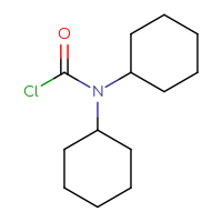 Chemical structure of N,N-dicyclohexylcarbamoyl chloride - CSSB00012661750