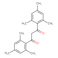 Chemical structure of 1,3-bis(2,4,6-trimethylphenyl)propane-1,3-dione - CSSB00160568598