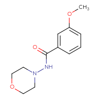 Chemical structure of 3-methoxy-N-(morpholin-4-yl)benzamide - CSSB00046104029