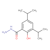 Chemical structure of 2-hydroxy-3,5-bis(propan-2-yl)benzohydrazide - CSSB00015182956