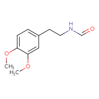 Chemical structure of N-[2-(3,4-dimethoxyphenyl)ethyl]formamide - CSSB00012189822