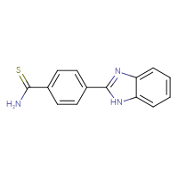 Chemical structure of 4-(1H-1,3-benzodiazol-2-yl)benzene-1-carbothioamide - CSSB00103158193