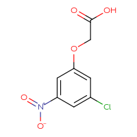 Chemical structure of 2-(3-chloro-5-nitrophenoxy)acetic acid - CSSB20682948024