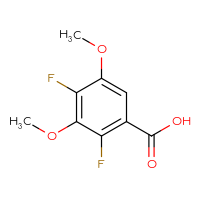 Chemical structure of 2,4-difluoro-3,5-dimethoxybenzoic acid - CSSB00010210147