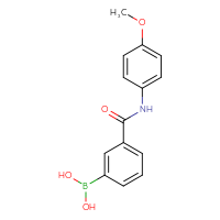 Chemical structure of {3-[(4-methoxyphenyl)carbamoyl]phenyl}boronic acid - CSSB00015191483