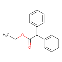 Chemical structure of ethyl 2,2-diphenylacetate - CSSB00015304861