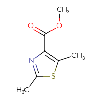 Chemical structure of methyl 2,5-dimethyl-1,3-thiazole-4-carboxylate - CSSB00013009912